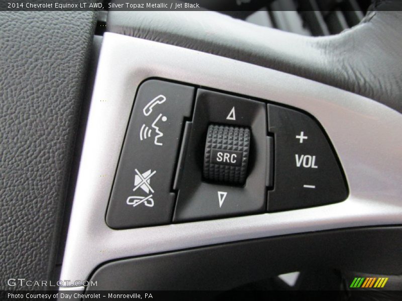 Silver Topaz Metallic / Jet Black 2014 Chevrolet Equinox LT AWD