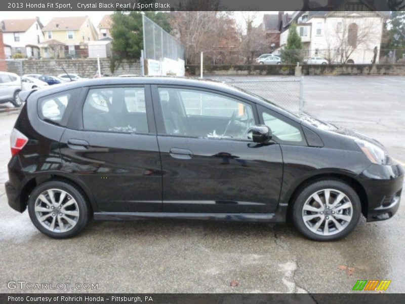 Crystal Black Pearl / Sport Black 2013 Honda Fit Sport