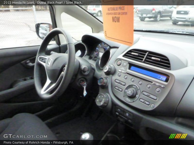 Crystal Black Pearl / Sport Black 2013 Honda Fit Sport