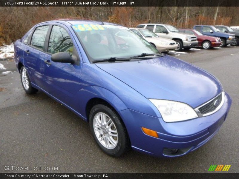 French Blue Metallic / Dark Flint/Light Flint 2005 Ford Focus ZX4 SE Sedan