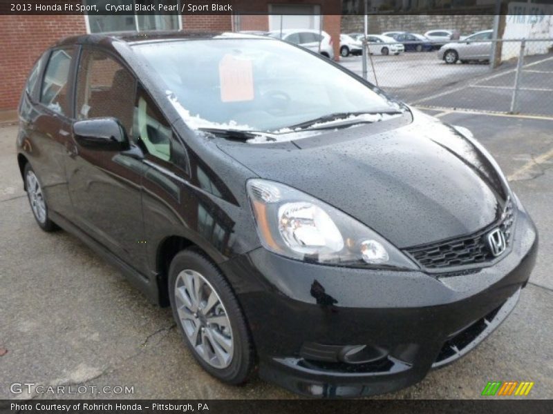Crystal Black Pearl / Sport Black 2013 Honda Fit Sport