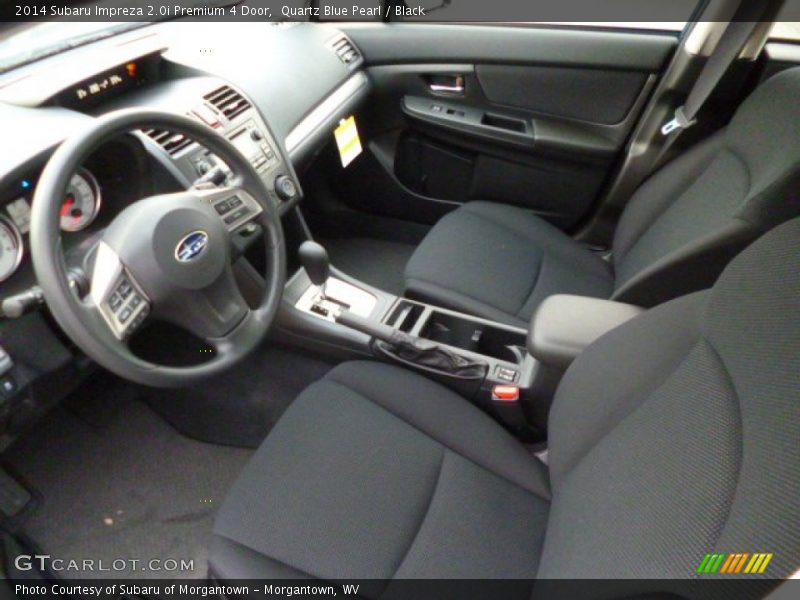 Quartz Blue Pearl / Black 2014 Subaru Impreza 2.0i Premium 4 Door