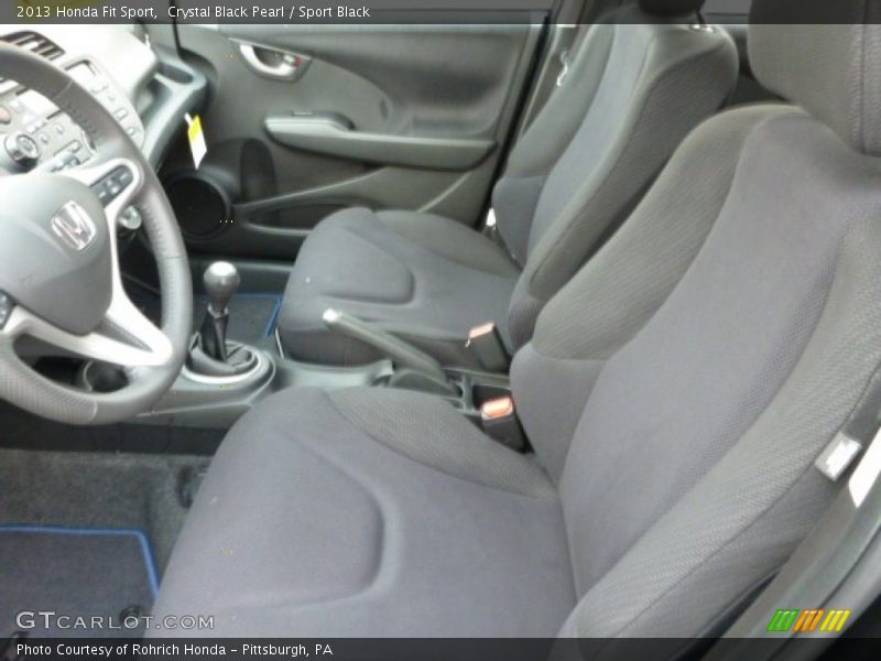 Crystal Black Pearl / Sport Black 2013 Honda Fit Sport