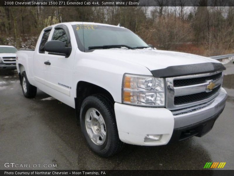 Summit White / Ebony 2008 Chevrolet Silverado 1500 Z71 Extended Cab 4x4