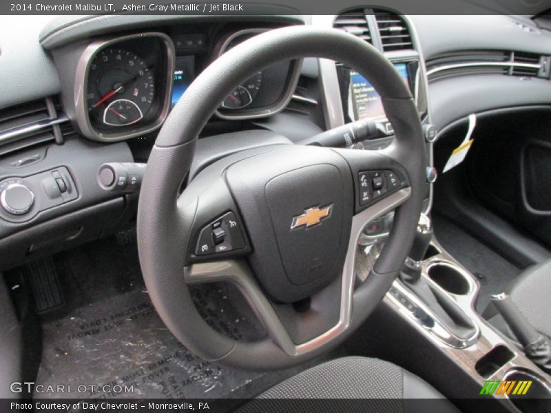 Ashen Gray Metallic / Jet Black 2014 Chevrolet Malibu LT