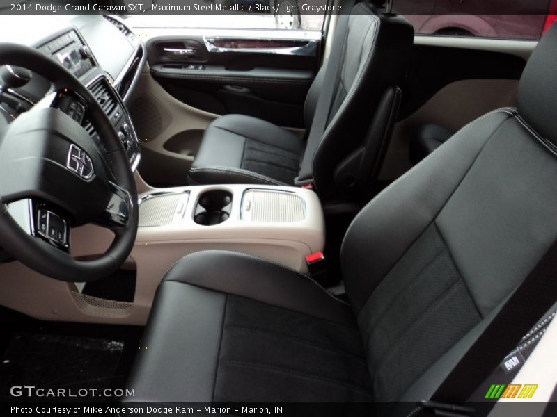 Maximum Steel Metallic / Black/Light Graystone 2014 Dodge Grand Caravan SXT