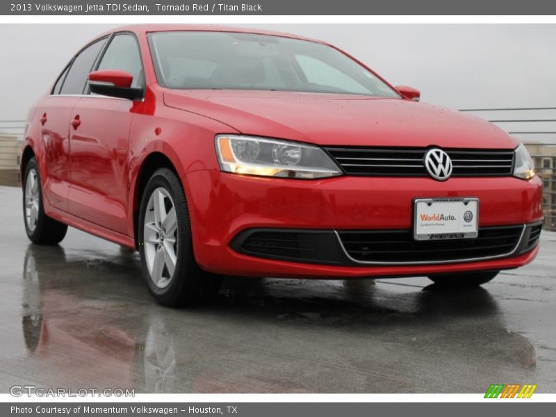 Tornado Red / Titan Black 2013 Volkswagen Jetta TDI Sedan