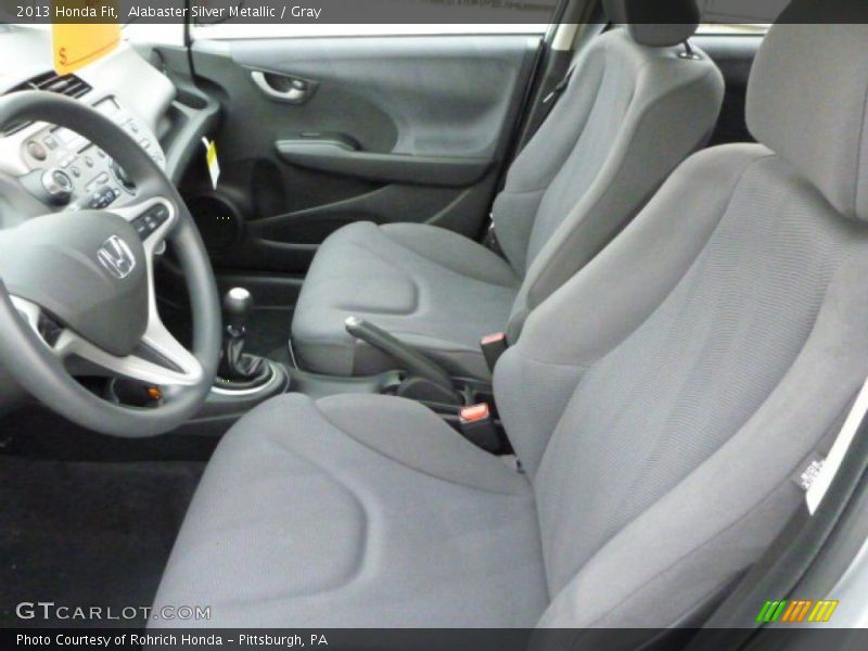 Alabaster Silver Metallic / Gray 2013 Honda Fit