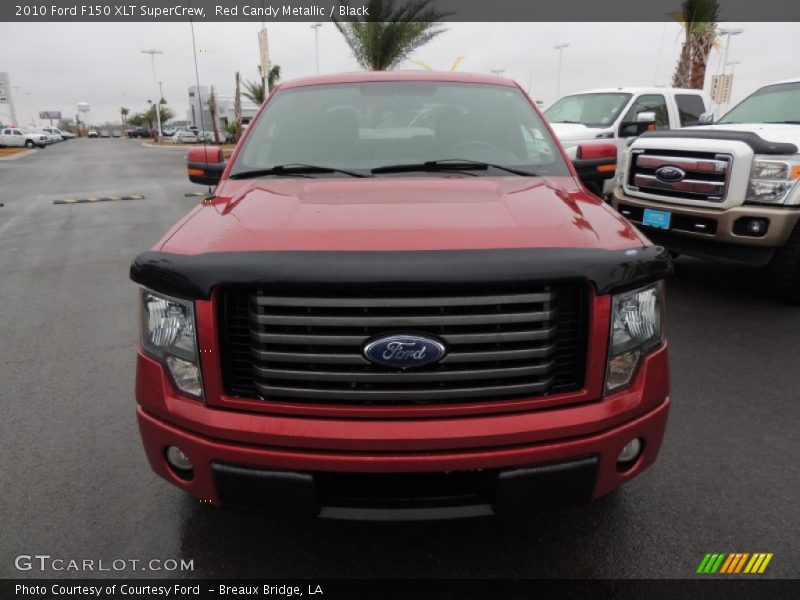 Red Candy Metallic / Black 2010 Ford F150 XLT SuperCrew
