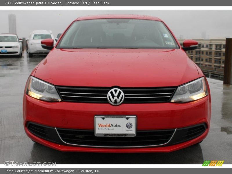 Tornado Red / Titan Black 2013 Volkswagen Jetta TDI Sedan
