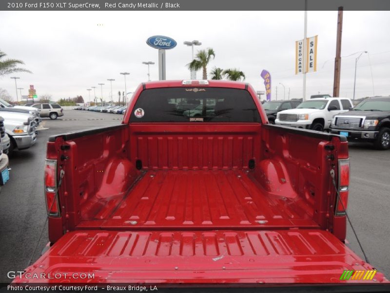 Red Candy Metallic / Black 2010 Ford F150 XLT SuperCrew
