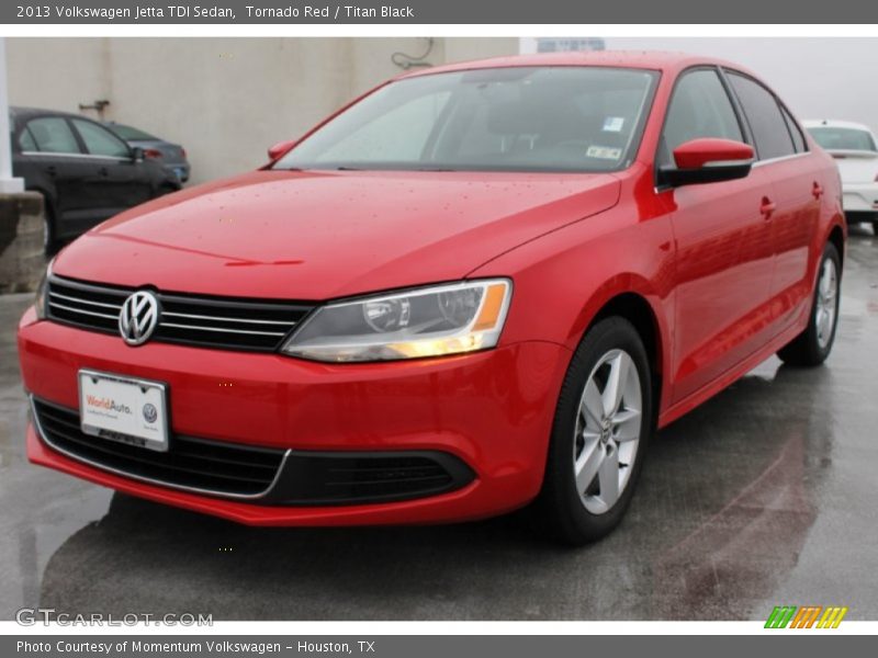 Tornado Red / Titan Black 2013 Volkswagen Jetta TDI Sedan