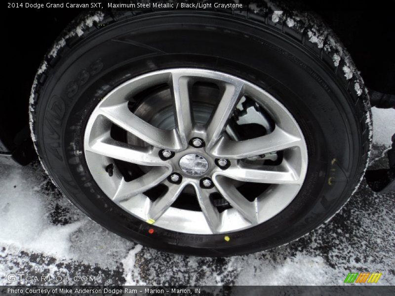 Maximum Steel Metallic / Black/Light Graystone 2014 Dodge Grand Caravan SXT