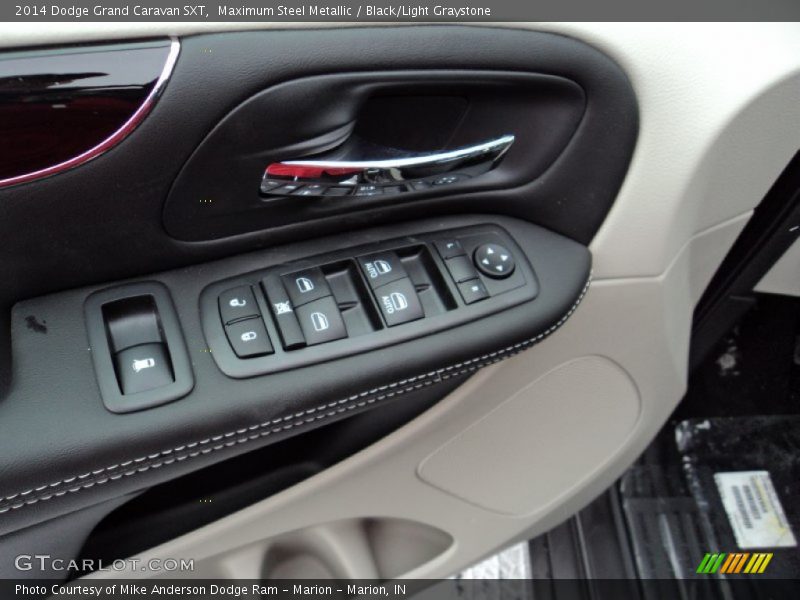 Maximum Steel Metallic / Black/Light Graystone 2014 Dodge Grand Caravan SXT