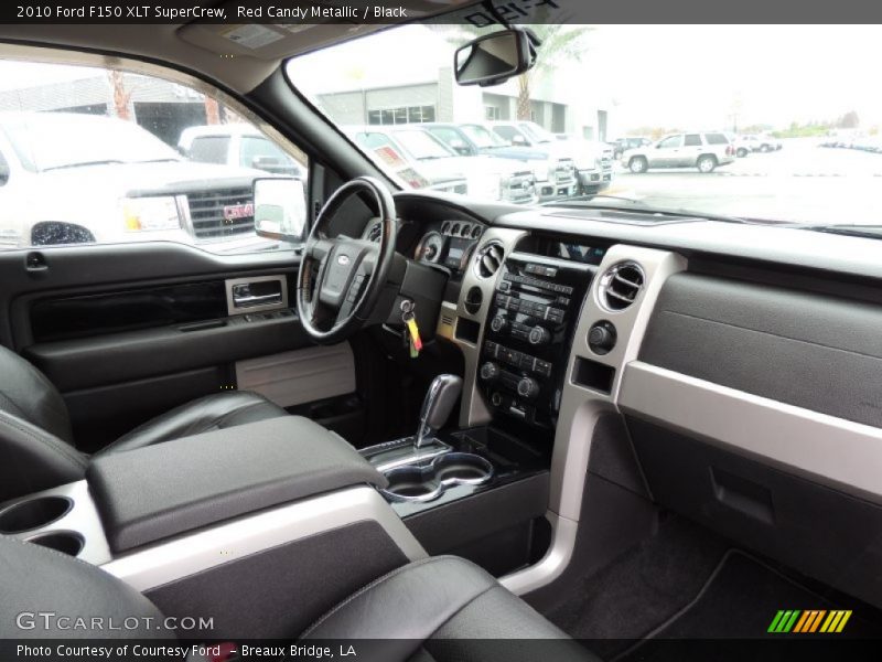 Red Candy Metallic / Black 2010 Ford F150 XLT SuperCrew