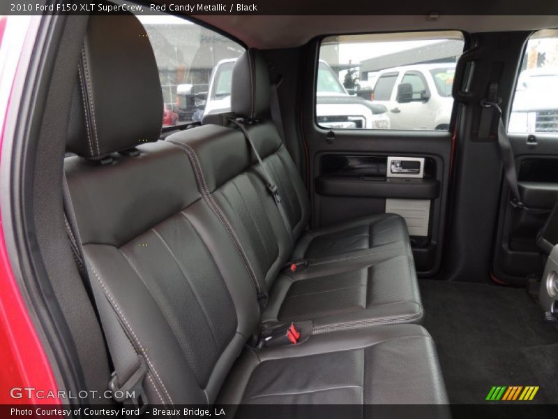 Red Candy Metallic / Black 2010 Ford F150 XLT SuperCrew