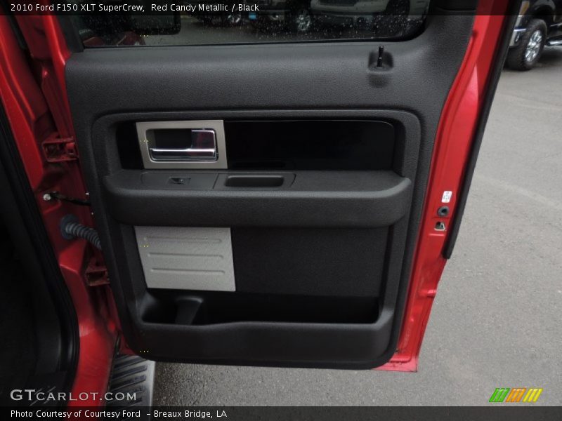 Red Candy Metallic / Black 2010 Ford F150 XLT SuperCrew