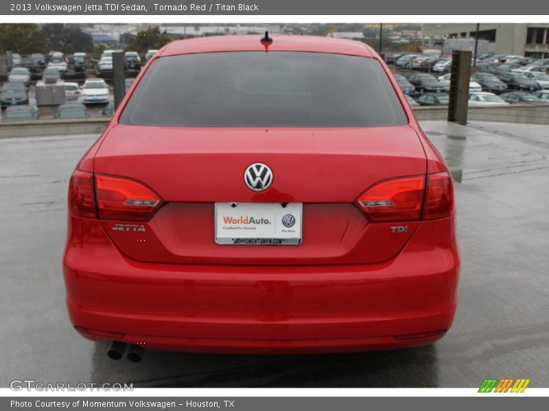 Tornado Red / Titan Black 2013 Volkswagen Jetta TDI Sedan
