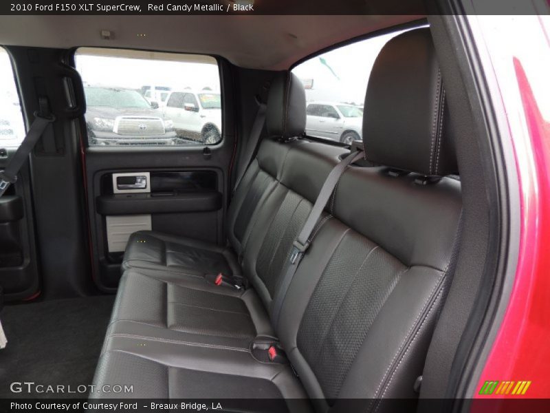 Red Candy Metallic / Black 2010 Ford F150 XLT SuperCrew