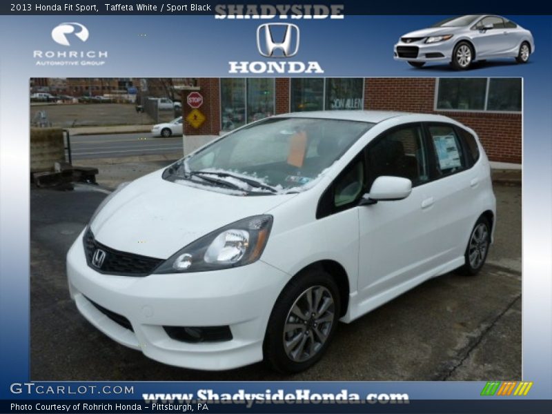Taffeta White / Sport Black 2013 Honda Fit Sport
