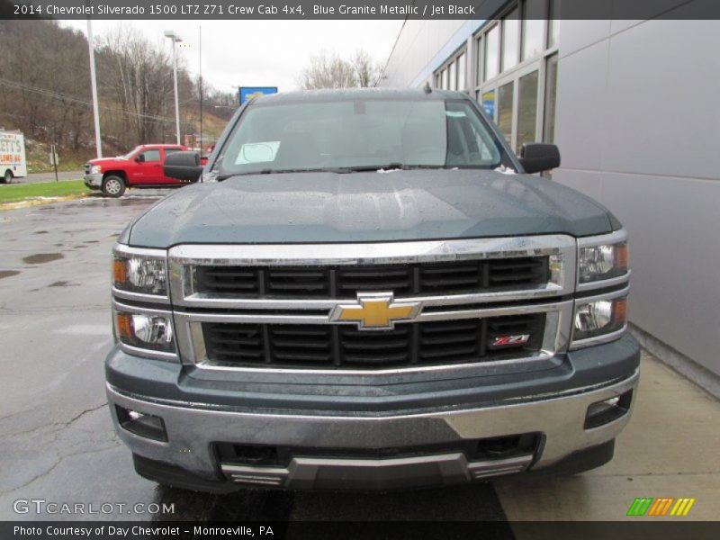 Blue Granite Metallic / Jet Black 2014 Chevrolet Silverado 1500 LTZ Z71 Crew Cab 4x4