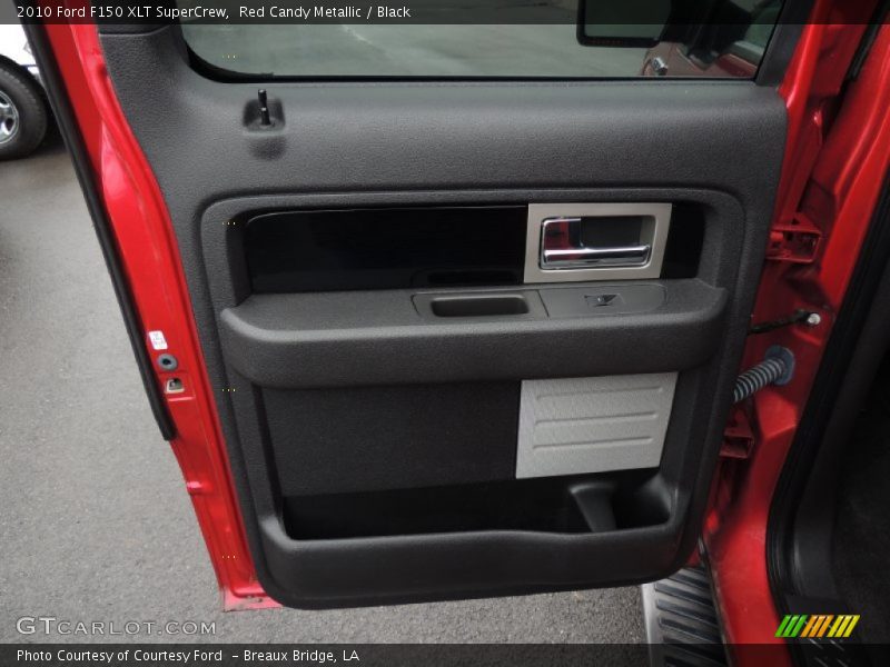 Red Candy Metallic / Black 2010 Ford F150 XLT SuperCrew