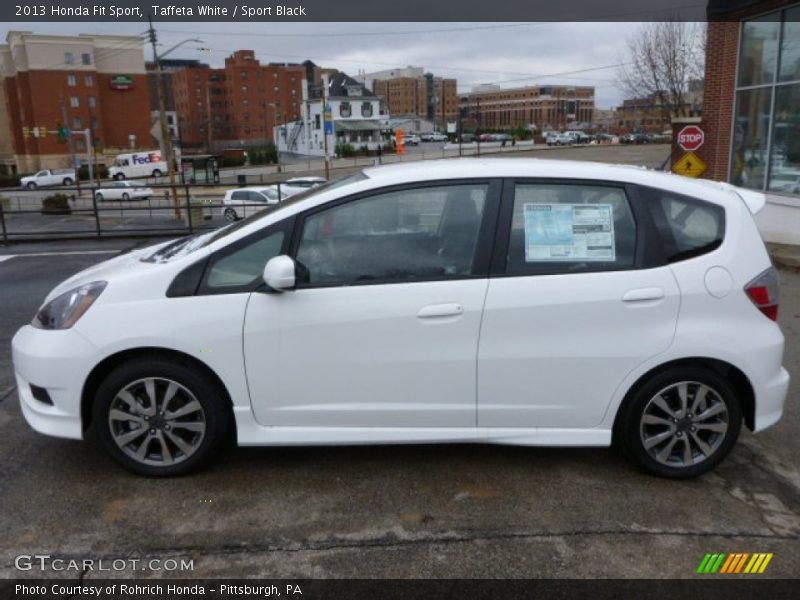 Taffeta White / Sport Black 2013 Honda Fit Sport