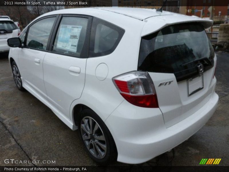 Taffeta White / Sport Black 2013 Honda Fit Sport