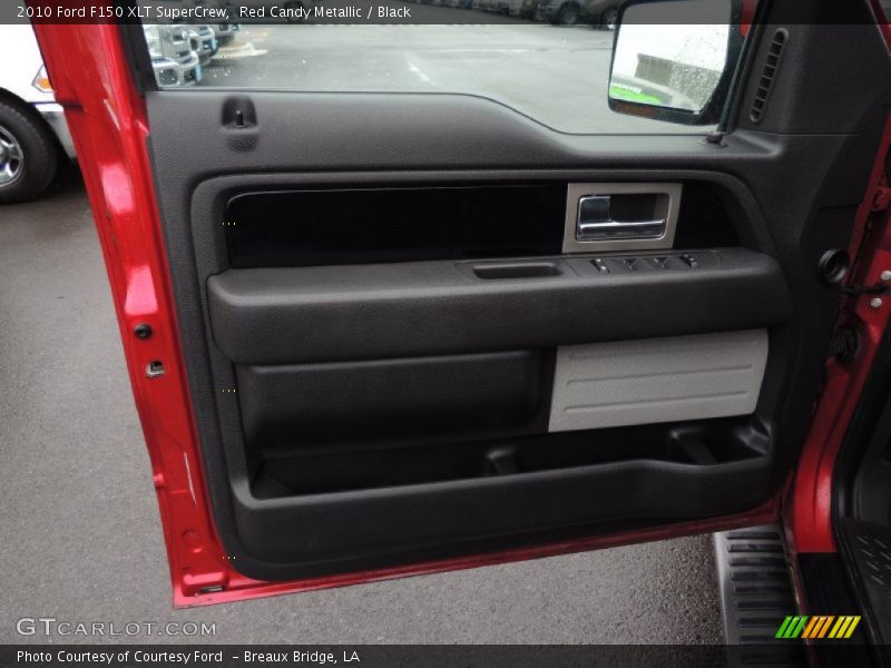 Red Candy Metallic / Black 2010 Ford F150 XLT SuperCrew