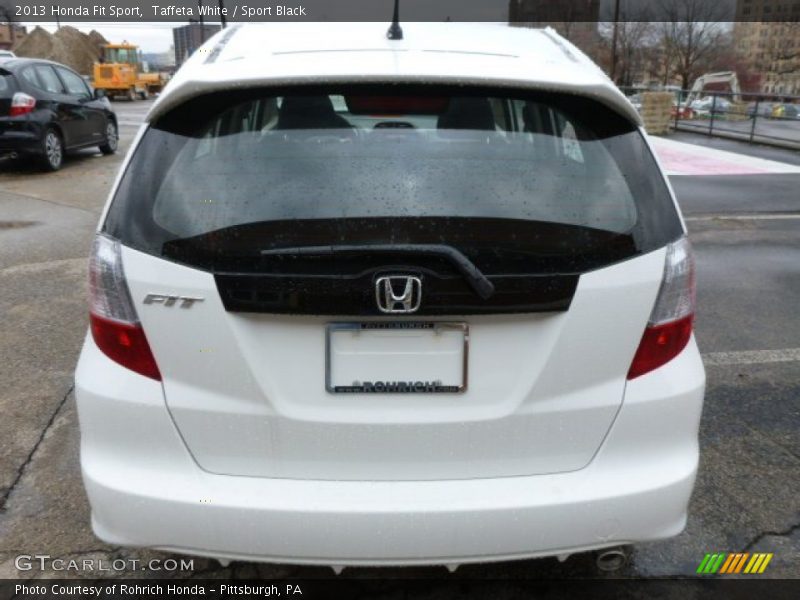 Taffeta White / Sport Black 2013 Honda Fit Sport