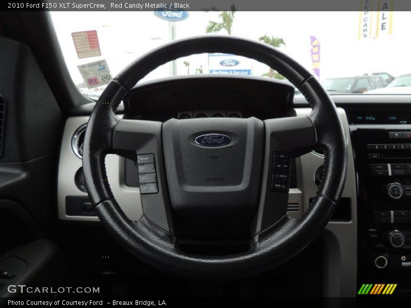 Red Candy Metallic / Black 2010 Ford F150 XLT SuperCrew