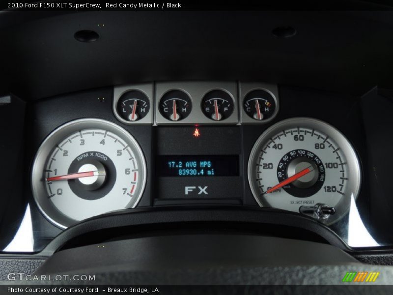Red Candy Metallic / Black 2010 Ford F150 XLT SuperCrew