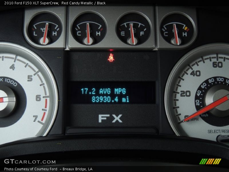 Red Candy Metallic / Black 2010 Ford F150 XLT SuperCrew