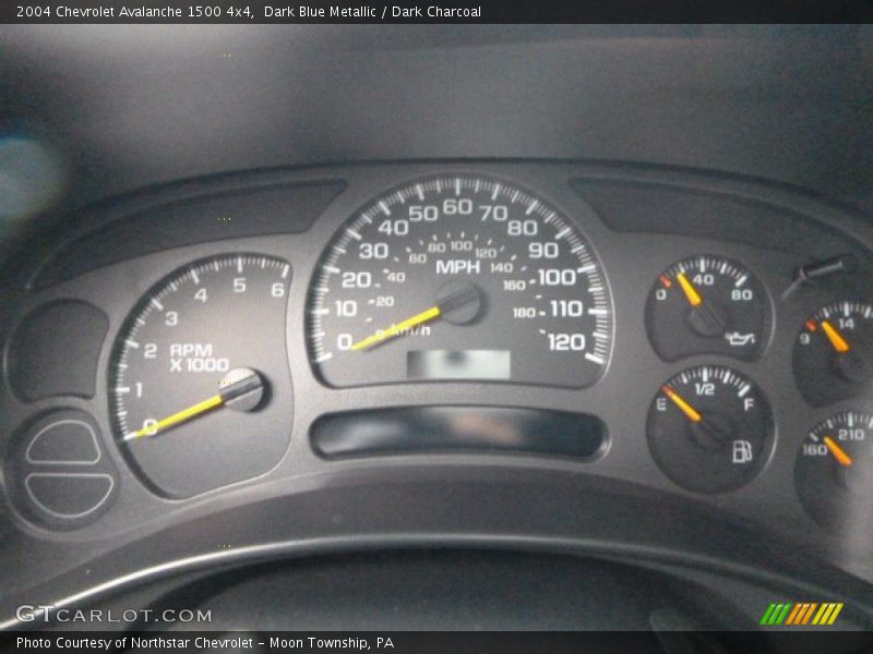 Dark Blue Metallic / Dark Charcoal 2004 Chevrolet Avalanche 1500 4x4
