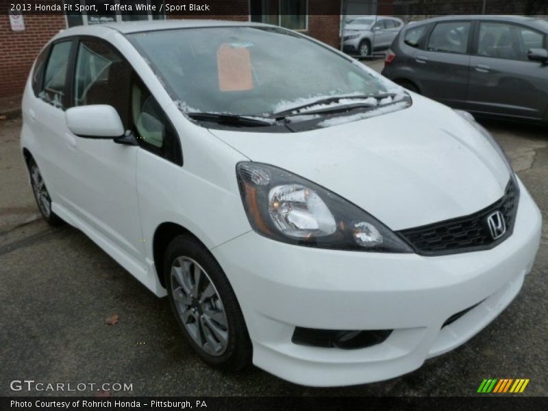 Taffeta White / Sport Black 2013 Honda Fit Sport