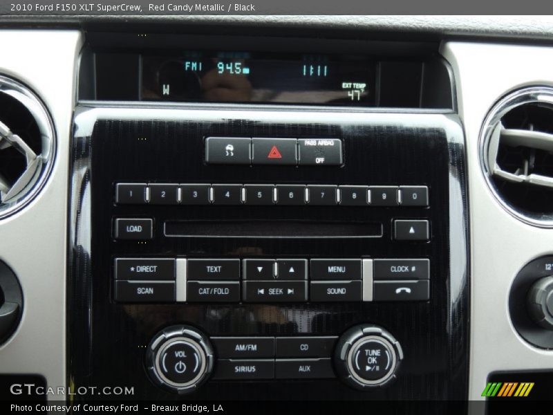Red Candy Metallic / Black 2010 Ford F150 XLT SuperCrew