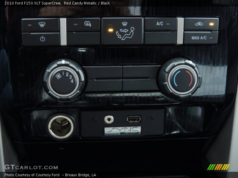 Red Candy Metallic / Black 2010 Ford F150 XLT SuperCrew