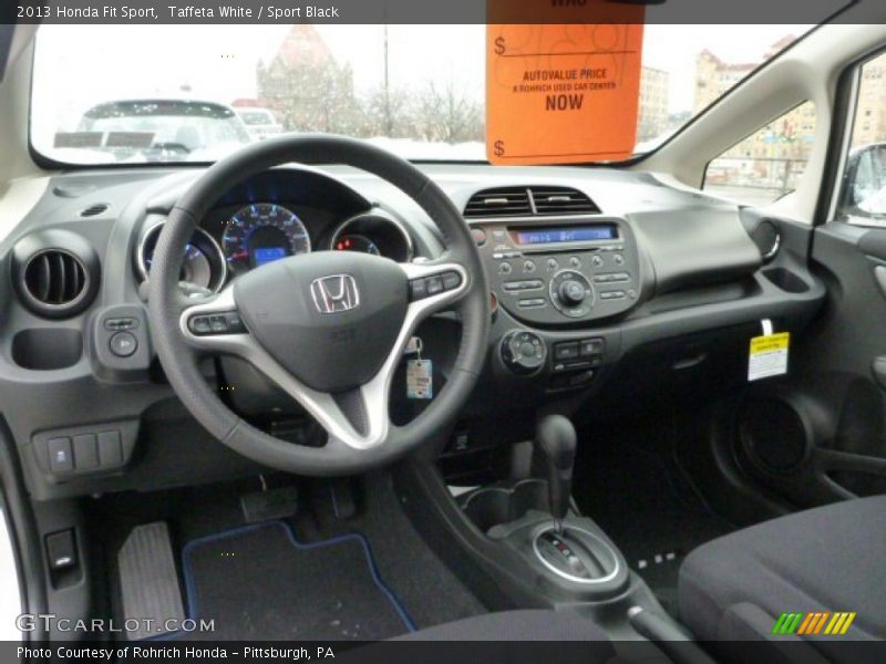 Taffeta White / Sport Black 2013 Honda Fit Sport