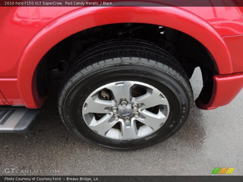 Red Candy Metallic / Black 2010 Ford F150 XLT SuperCrew