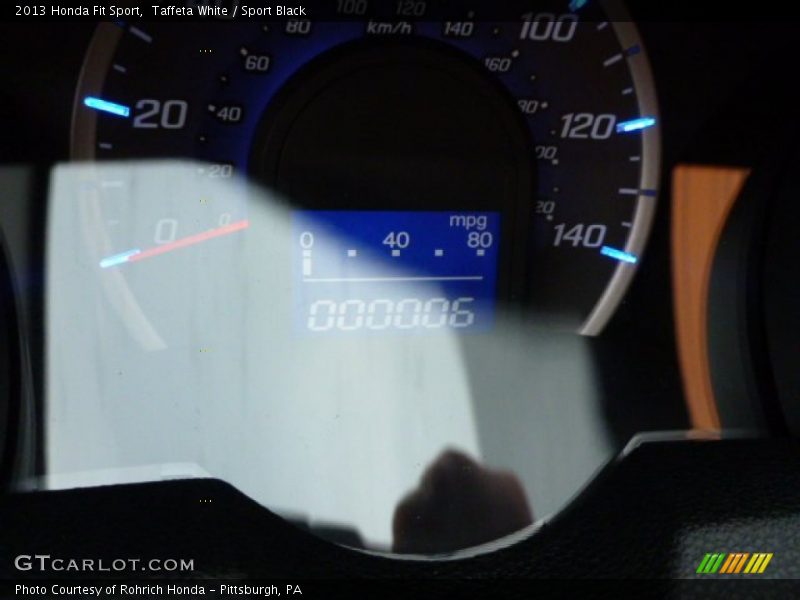 Taffeta White / Sport Black 2013 Honda Fit Sport