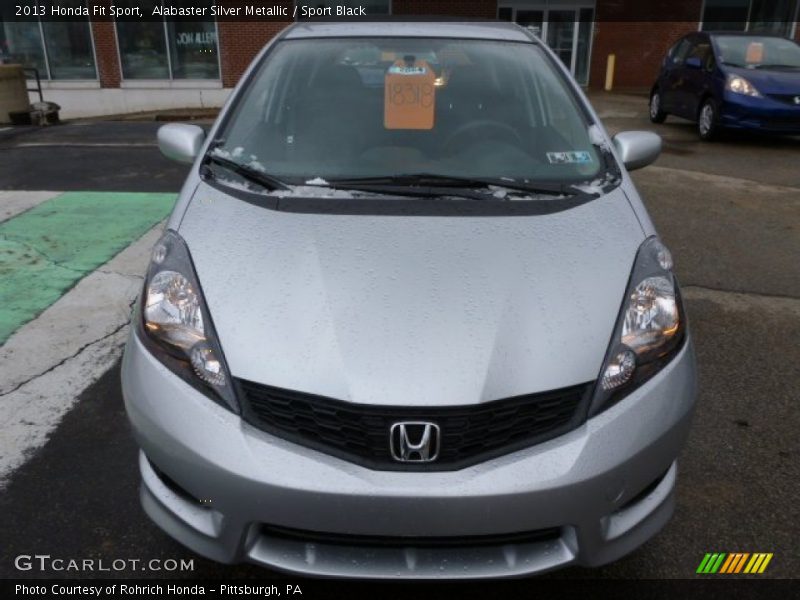 Alabaster Silver Metallic / Sport Black 2013 Honda Fit Sport