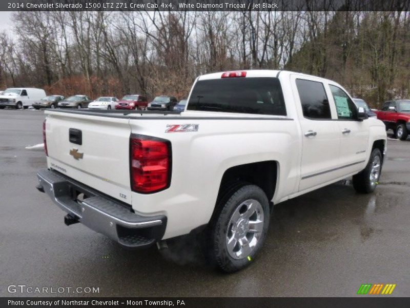 White Diamond Tricoat / Jet Black 2014 Chevrolet Silverado 1500 LTZ Z71 Crew Cab 4x4