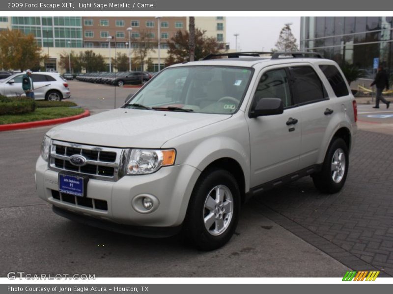 Light Sage Metallic / Camel 2009 Ford Escape XLT