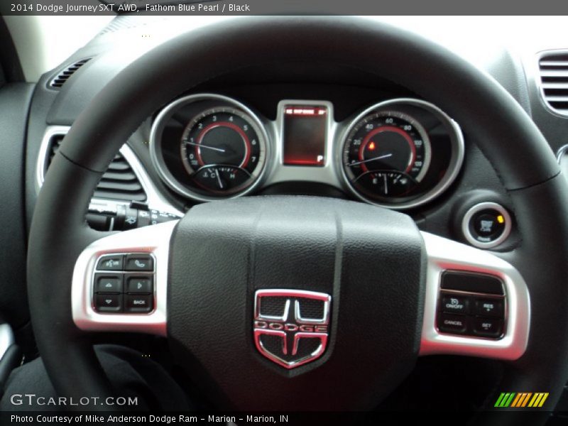 Fathom Blue Pearl / Black 2014 Dodge Journey SXT AWD