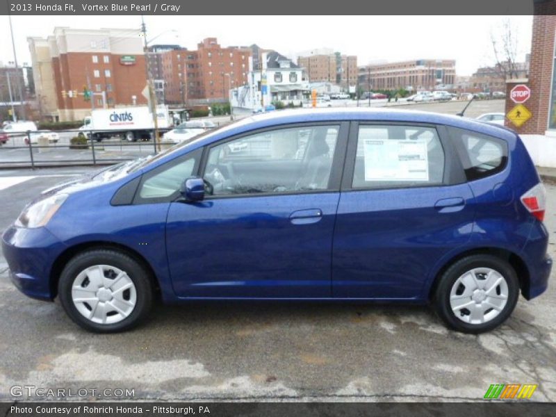 Vortex Blue Pearl / Gray 2013 Honda Fit