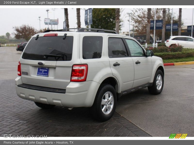 Light Sage Metallic / Camel 2009 Ford Escape XLT