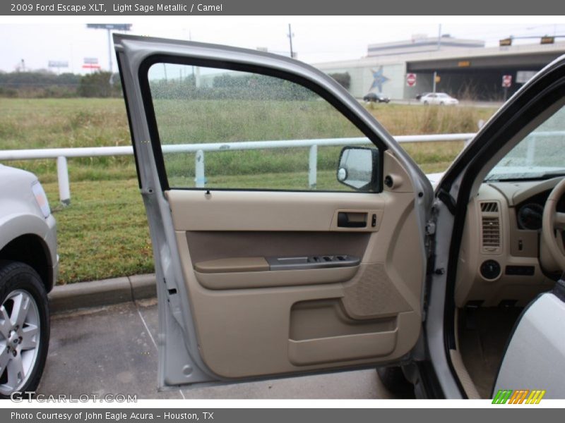 Light Sage Metallic / Camel 2009 Ford Escape XLT