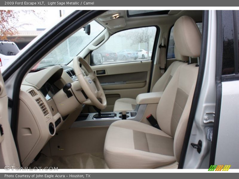 Light Sage Metallic / Camel 2009 Ford Escape XLT