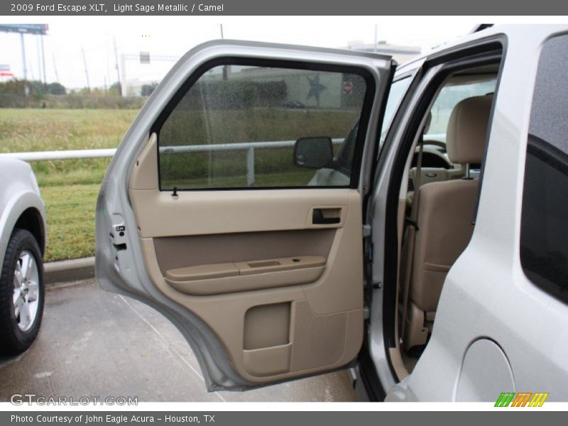 Light Sage Metallic / Camel 2009 Ford Escape XLT