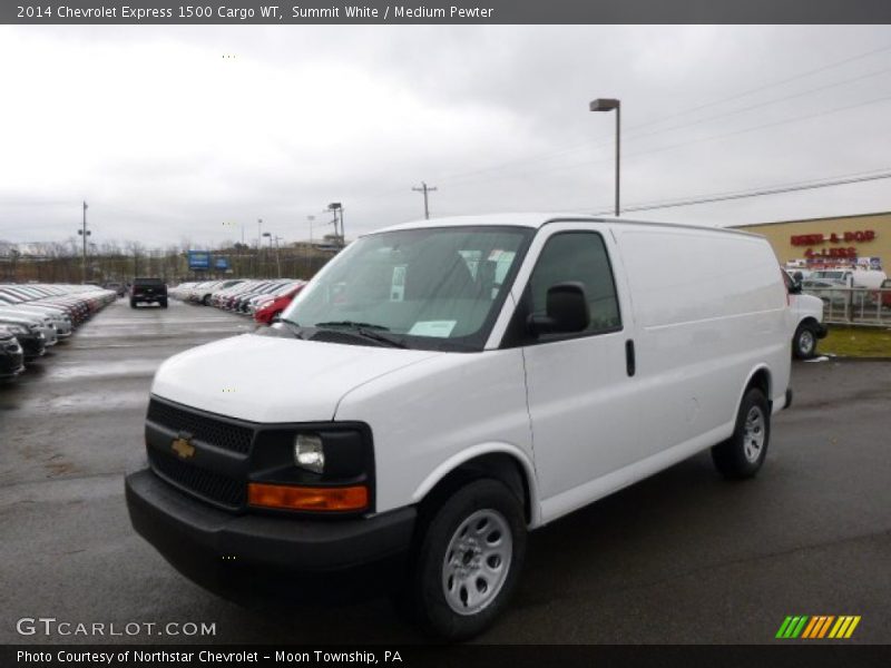 Summit White / Medium Pewter 2014 Chevrolet Express 1500 Cargo WT